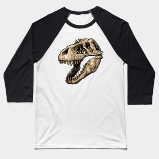 Dinosaur Skull Tyrannosaurus Rex 2 Baseball T-Shirt